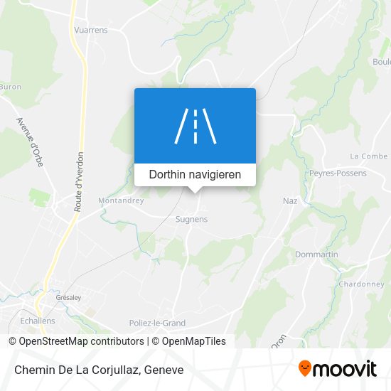 Chemin De La Corjullaz Karte