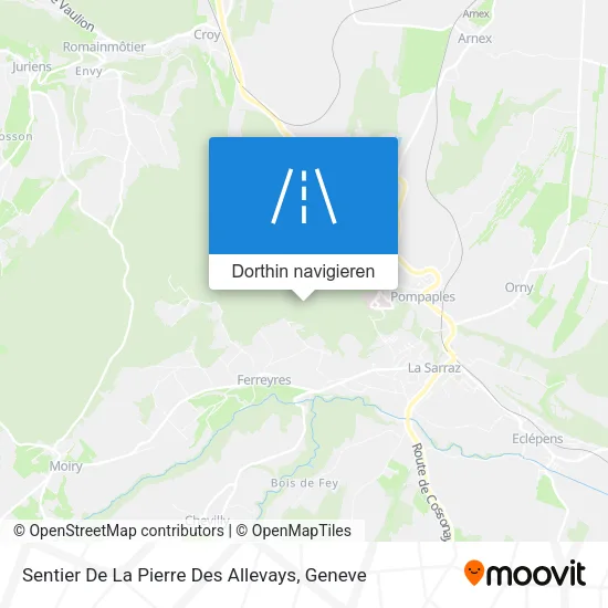 Sentier De La Pierre Des Allevays Karte