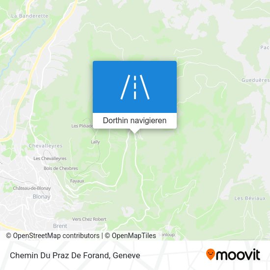 Chemin Du Praz De Forand Karte