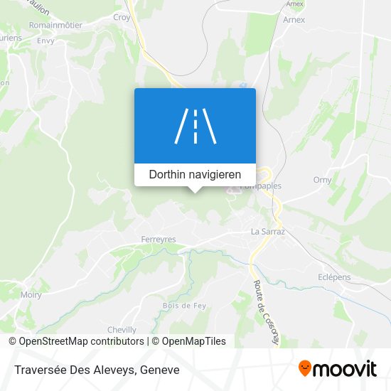 Traversée Des Aleveys Karte