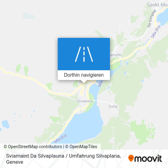 Sviamaint Da Silvaplauna / Umfahrung Silvaplana Karte