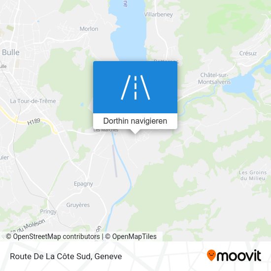Route De La Côte Sud Karte