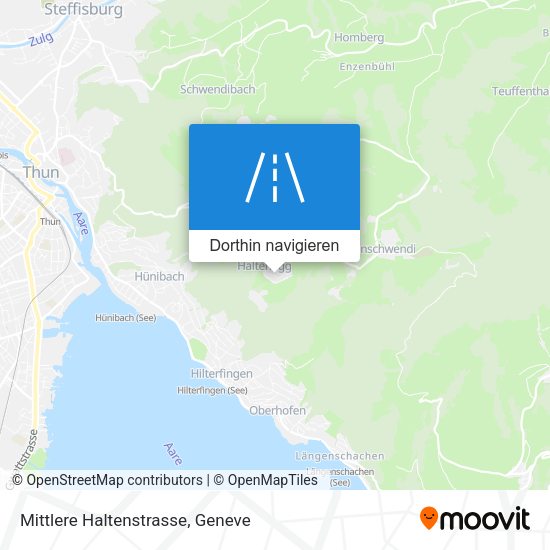 Mittlere Haltenstrasse Karte