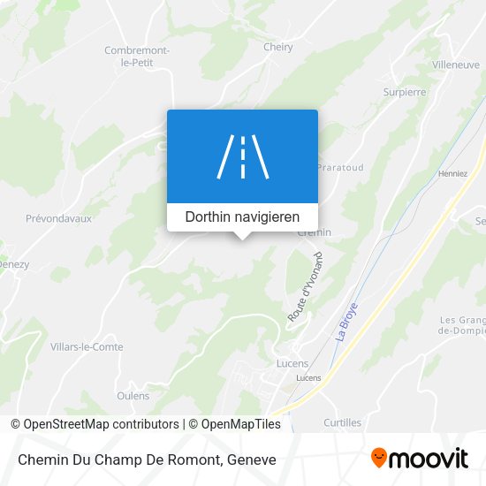 Chemin Du Champ De Romont Karte