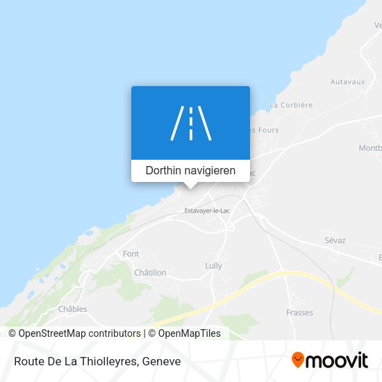 Route De La Thiolleyres Karte