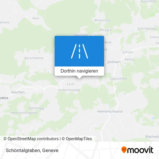 Schöntalgraben Karte