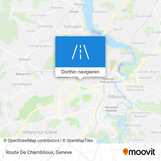 Route De Chamblioux Karte