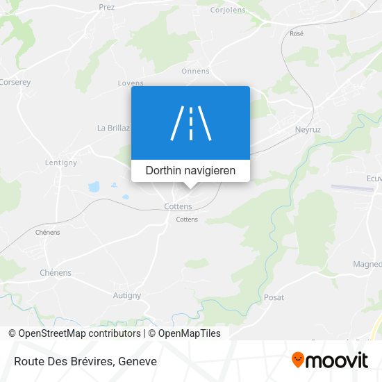 Route Des Brévires Karte