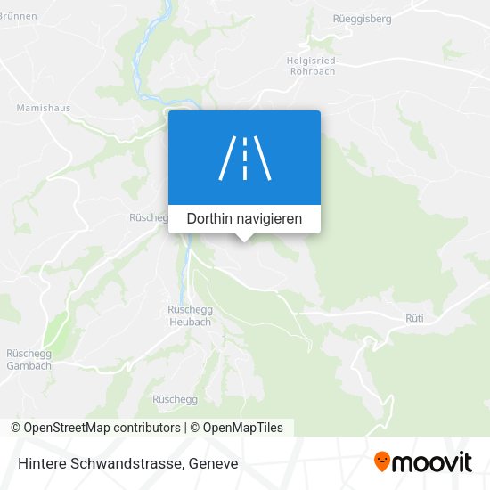 Hintere Schwandstrasse Karte