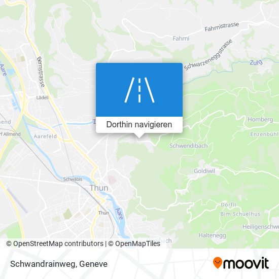 Schwandrainweg Karte