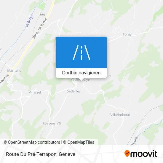 Route Du Pré-Terrapon Karte