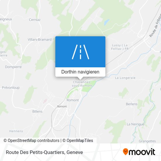 Route Des Petits-Quartiers Karte