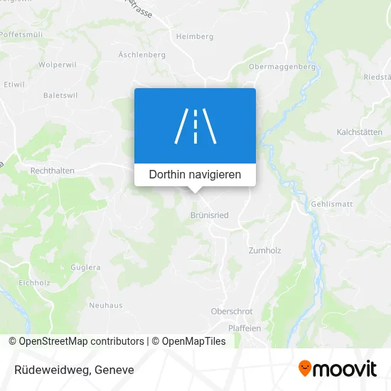 Rüdeweidweg Karte