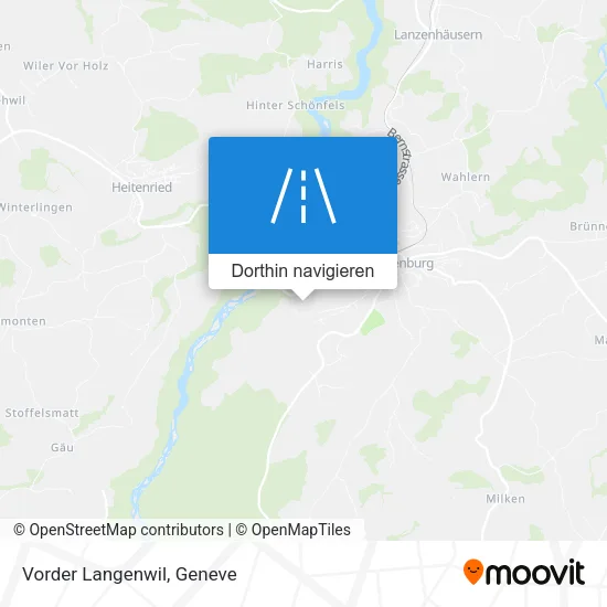Vorder Langenwil Karte