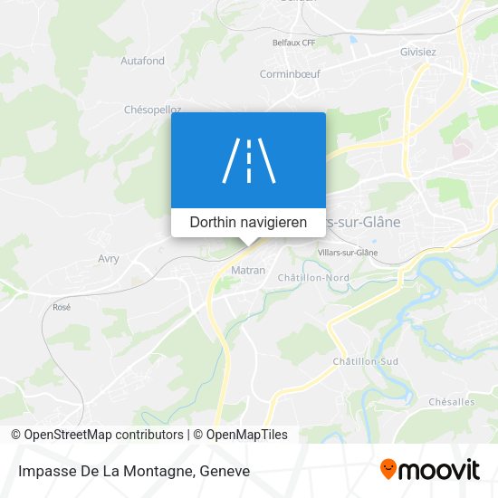 Impasse De La Montagne Karte