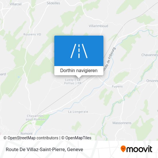 Route De Villaz-Saint-Pierre Karte