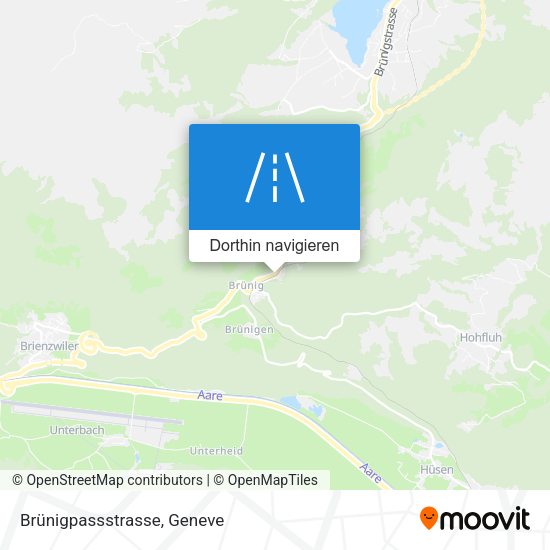 Brünigpassstrasse Karte