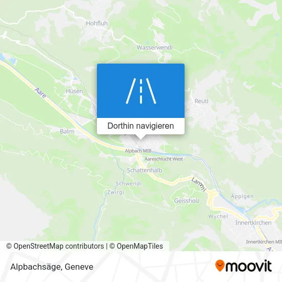 Alpbachsäge Karte