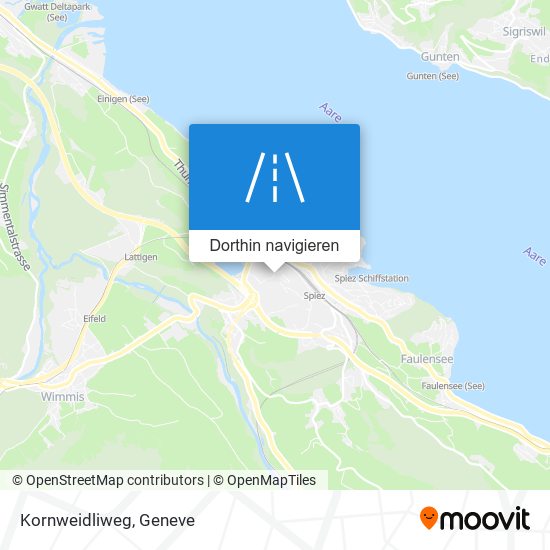 Kornweidliweg Karte