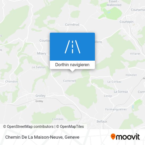 Chemin De La Maison-Neuve Karte