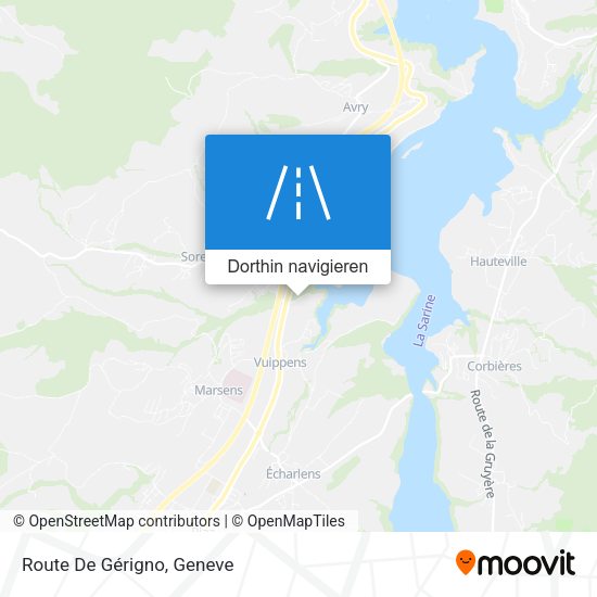 Route De Gérigno Karte