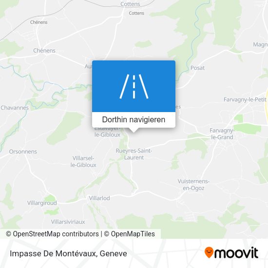 Impasse De Montévaux Karte