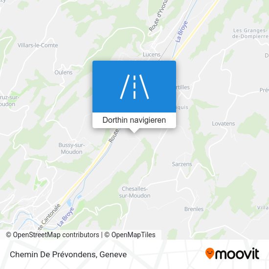 Chemin De Prévondens Karte