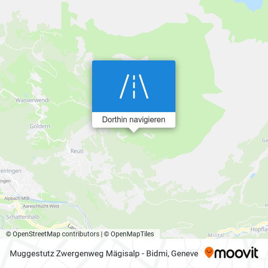 Muggestutz Zwergenweg Mägisalp - Bidmi Karte