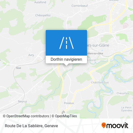 Route De La Sablière Karte
