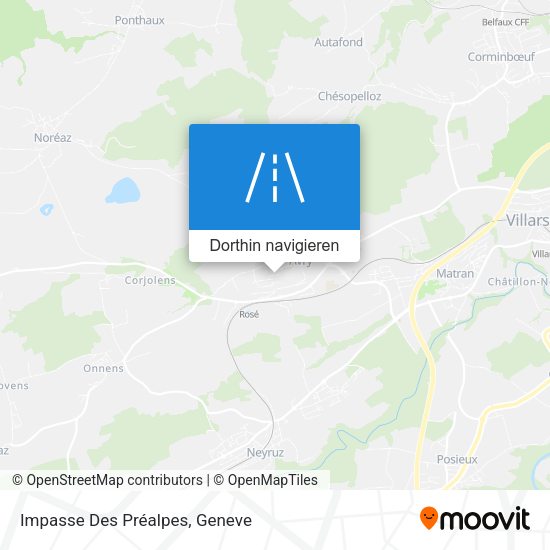 Impasse Des Préalpes Karte