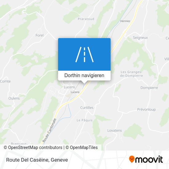 Route Del Casëine Karte