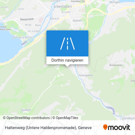 Haltenweg (Untere Haldenpromenade) Karte