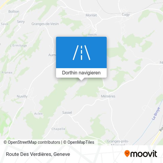 Route Des Verdières Karte