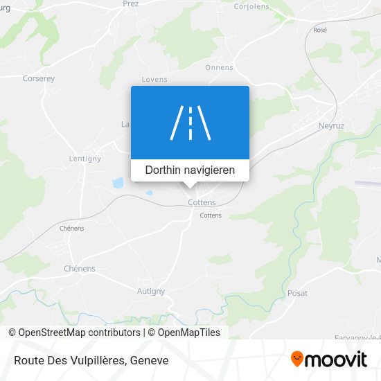 Route Des Vulpillères Karte