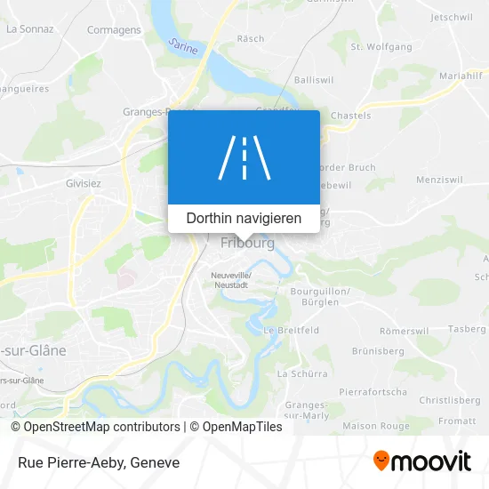 Rue Pierre-Aeby Karte