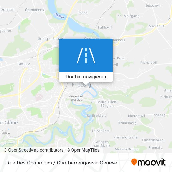 Rue Des Chanoines / Chorherrengasse Karte