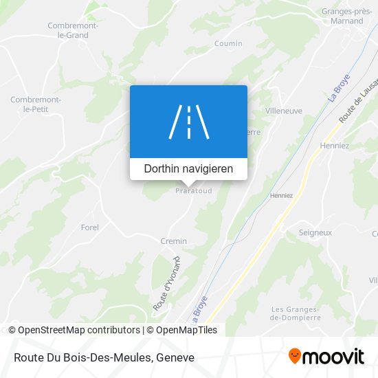 Route Du Bois-Des-Meules Karte