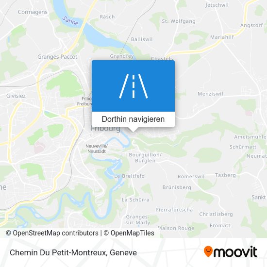 Chemin Du Petit-Montreux Karte