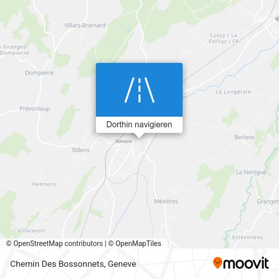 Chemin Des Bossonnets Karte