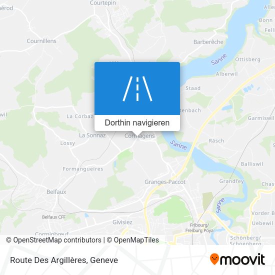 Route Des Argillères Karte