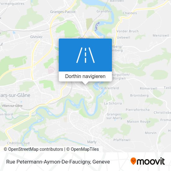 Rue Petermann-Aymon-De-Faucigny Karte