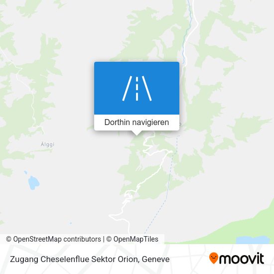 Zugang Cheselenflue Sektor Orion Karte