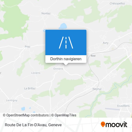 Route De La Fin-D'Avau Karte