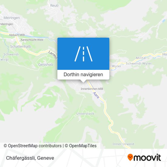 Chäfergässli Karte