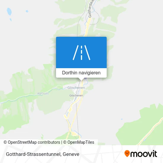Gotthard-Strassentunnel Karte