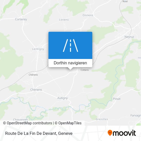 Route De La Fin De Devant Karte