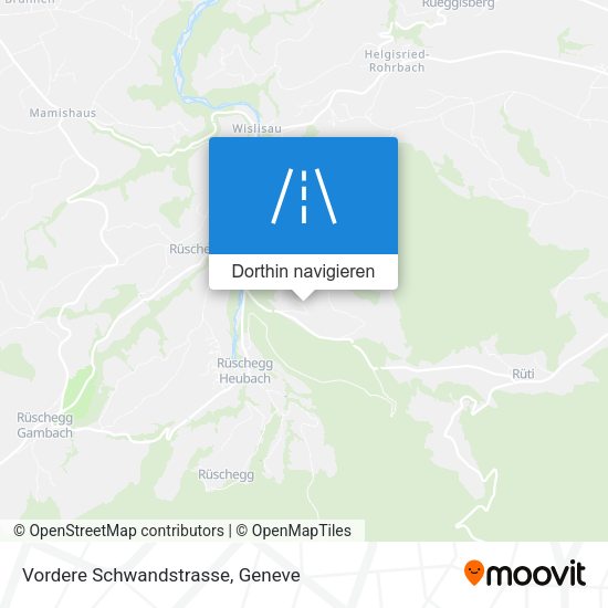 Vordere Schwandstrasse Karte