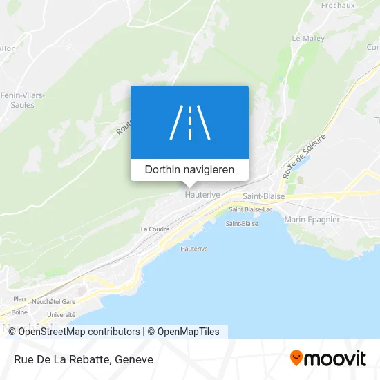 Rue De La Rebatte Karte