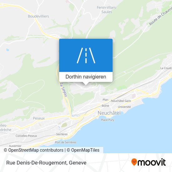 Rue Denis-De-Rougemont Karte