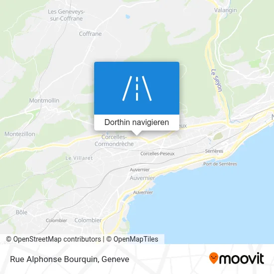 Rue Alphonse Bourquin Karte